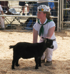 Kelsey-Gilmore-with-Merlot-the-Pygmy-Goat